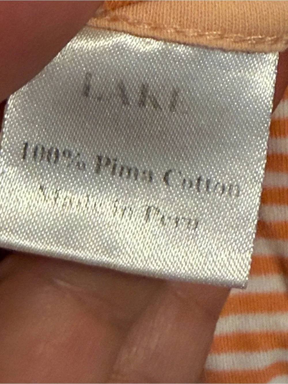 LAKE Pajamas Pima Cotton Striped Nightgown.